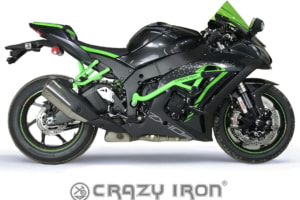 【CrazyIron】エンジンガード RACE RAIL/スライダー Kawasaki Ninja ZX-10R 2011-