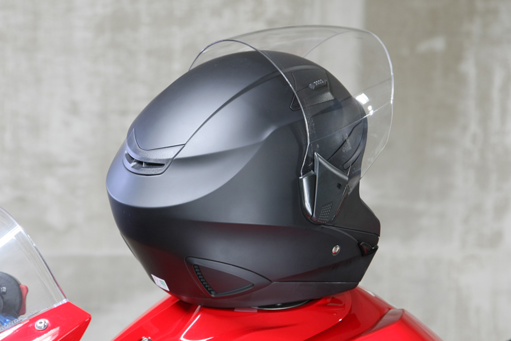 ROM ZEROS（ゼロス）ヘルメット・マットブラック背面