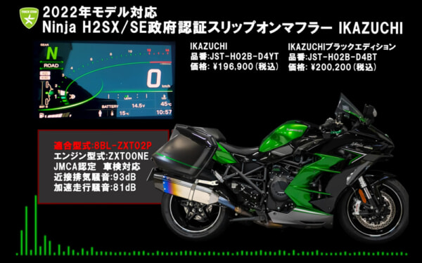 トリックスターは新製品Z650RS用フルエキゾーストマフラーとNinja H2 SX/SE用スリップオンマフラーのサウンドチェック動画をYouTubeで配信